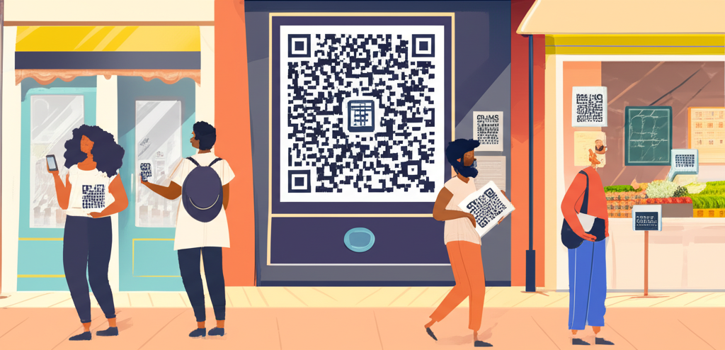 Local business discovery through QR codes